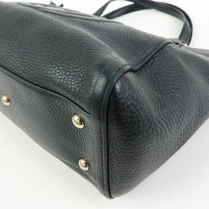 Gucci Soho Convertible Top Handle Leather, Black, Leather, Handbag