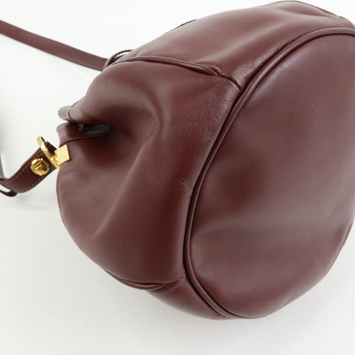 Cartier Must de Cartier Leather, Burgundy, Leather, Shoulder Bag