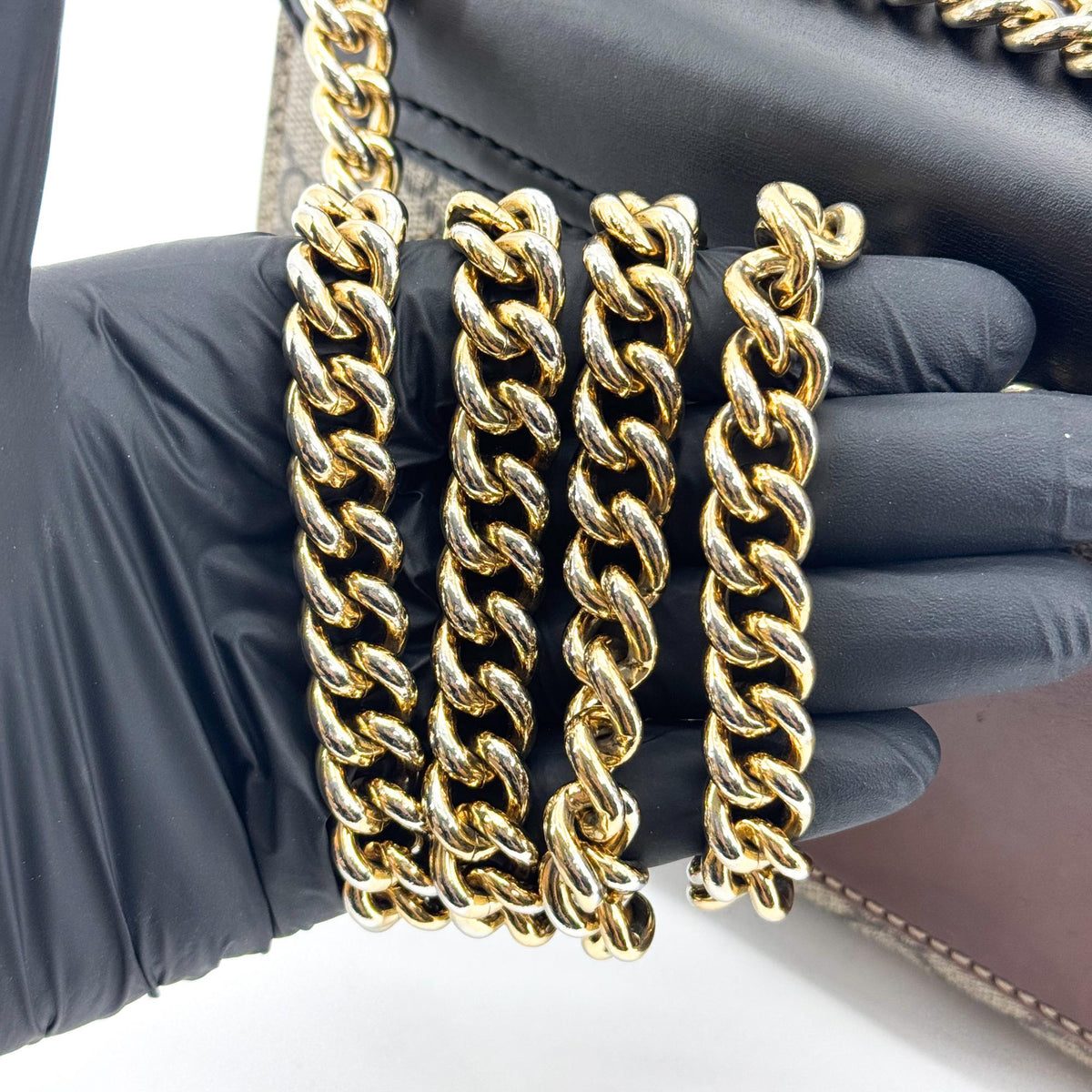 Gucci Padlock Clutch GG Canvas and Leather, Black, Canvas, Clutch