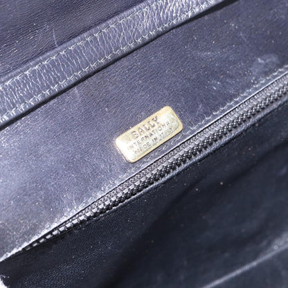 Bally Vintage Leather, Black, Leather, Shoulder Bag