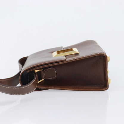 Salvatore Ferragamo Shoulder Bag Leather, Brown, Leather, Shoulder Bag