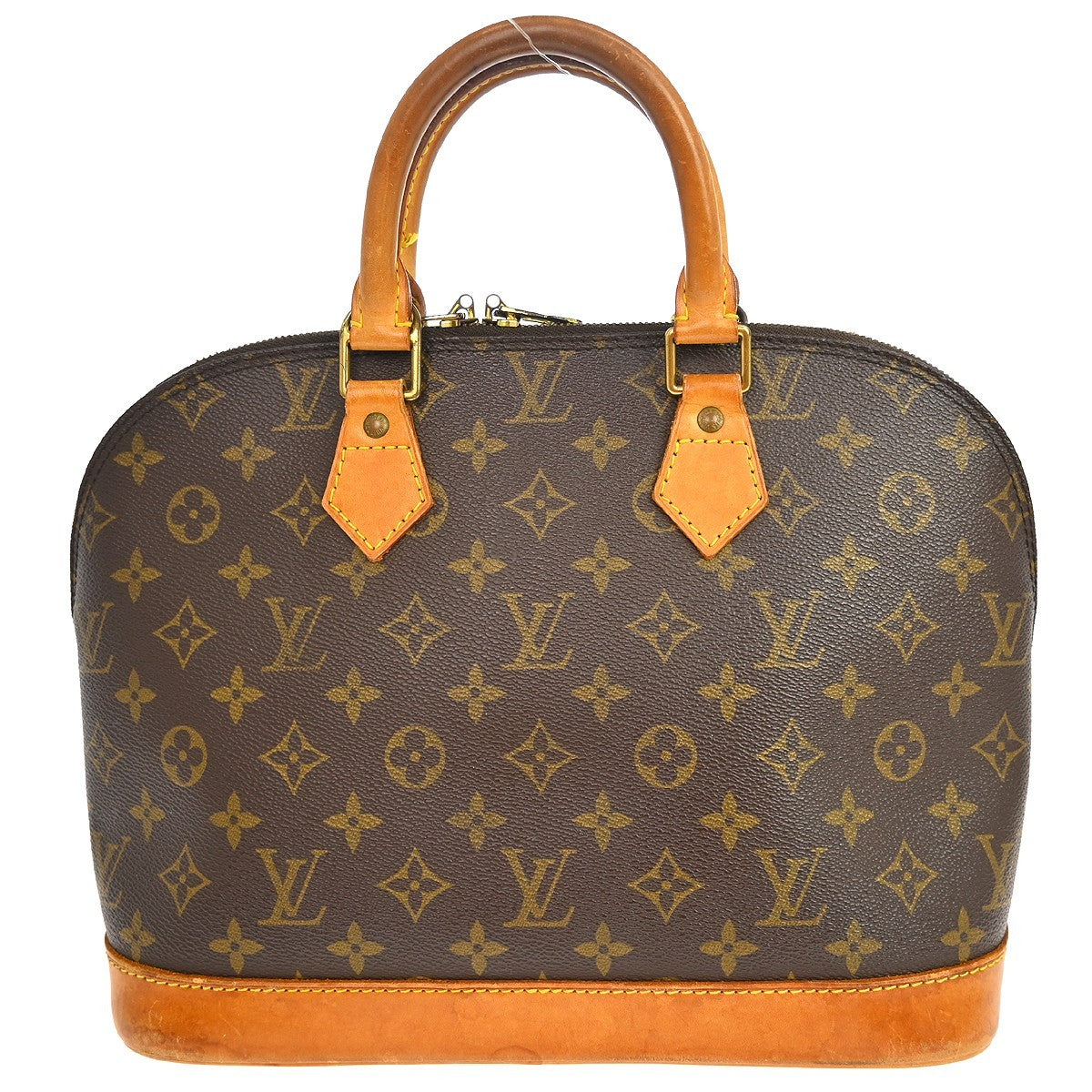 Louis Vuitton Alma Monogram, Brown, Canvas, Handbag