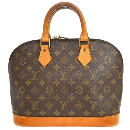 Louis Vuitton Alma Monogram, Brown, Canvas, Handbag