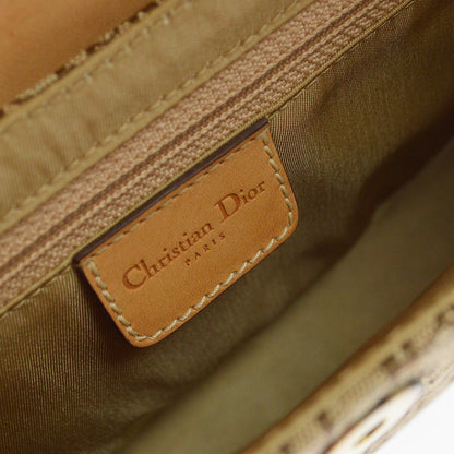 Christian Dior Vintage Street Chic Columbus Diorissimo Canvas with Leather, Brown, Canvas, Shoulder Bag