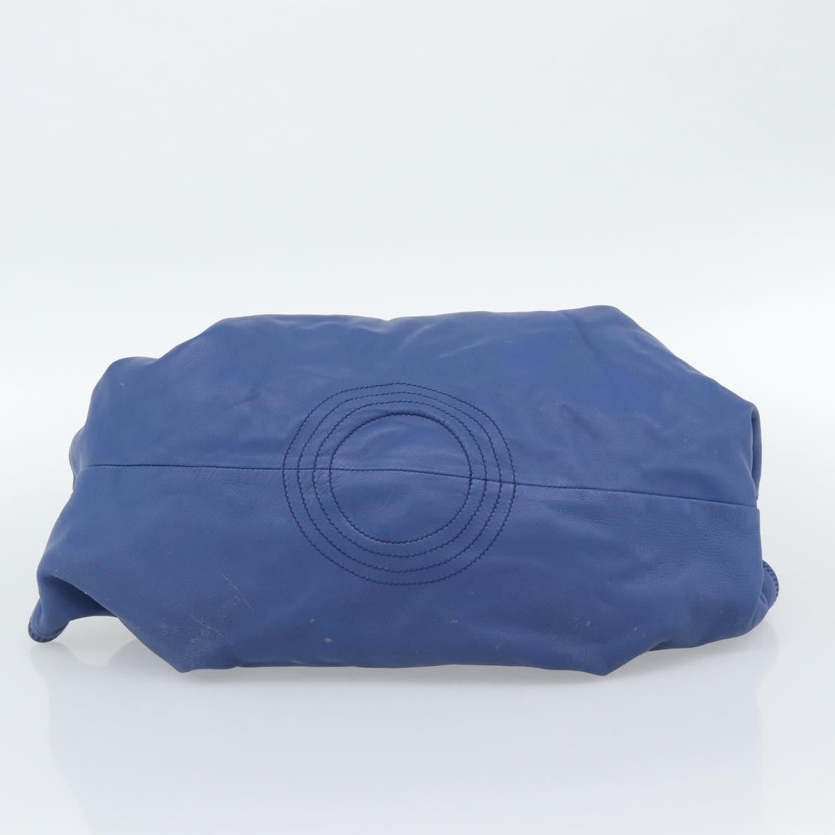 Loewe Anagram Logo Nappa Aire Hand Leather, Blue, Leather, Handbag