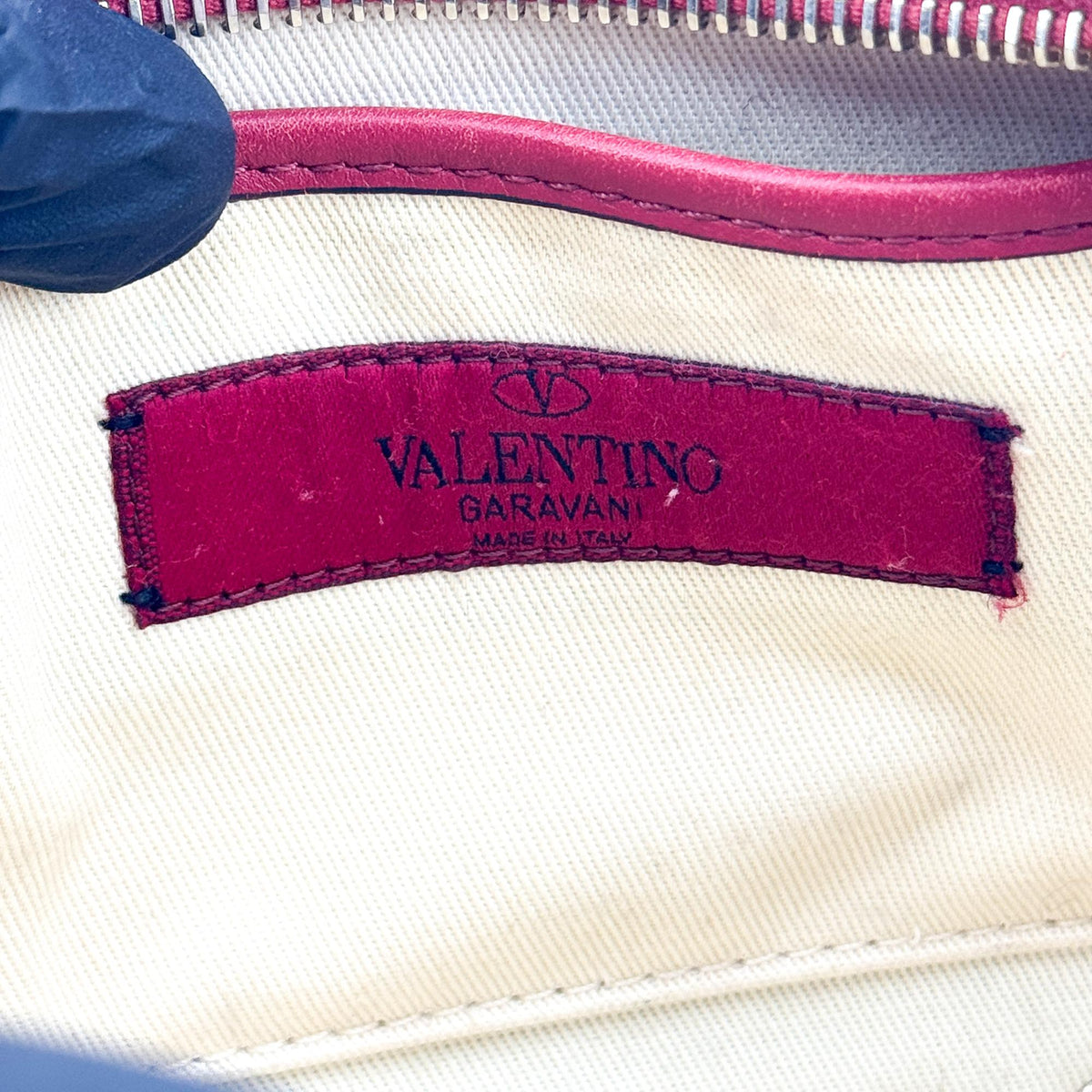 Valentino Garavani Rockstud Camera Leather, Red, Leather, Crossbody Bag