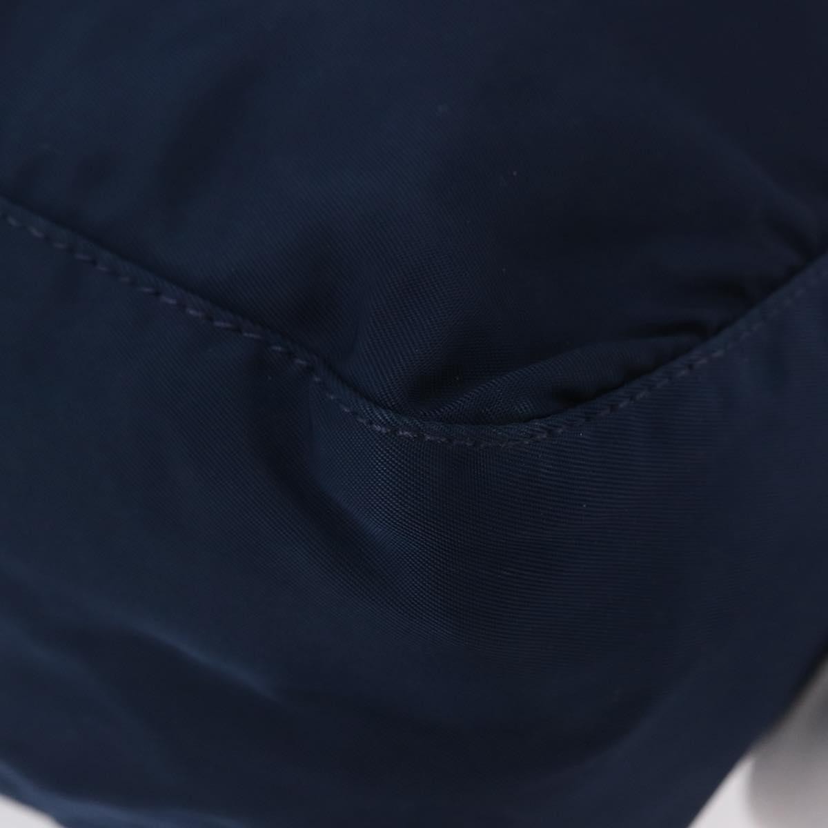 Prada Buckle Messenger Tessuto, Navy, Nylon, Handbag