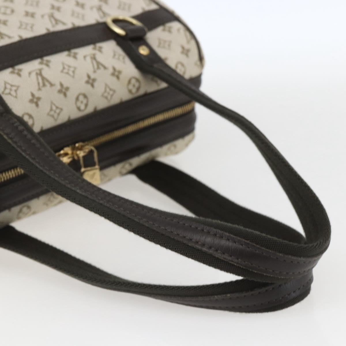 Louis Vuitton Josephine Mini Lin, Khaki, Canvas, Handbag