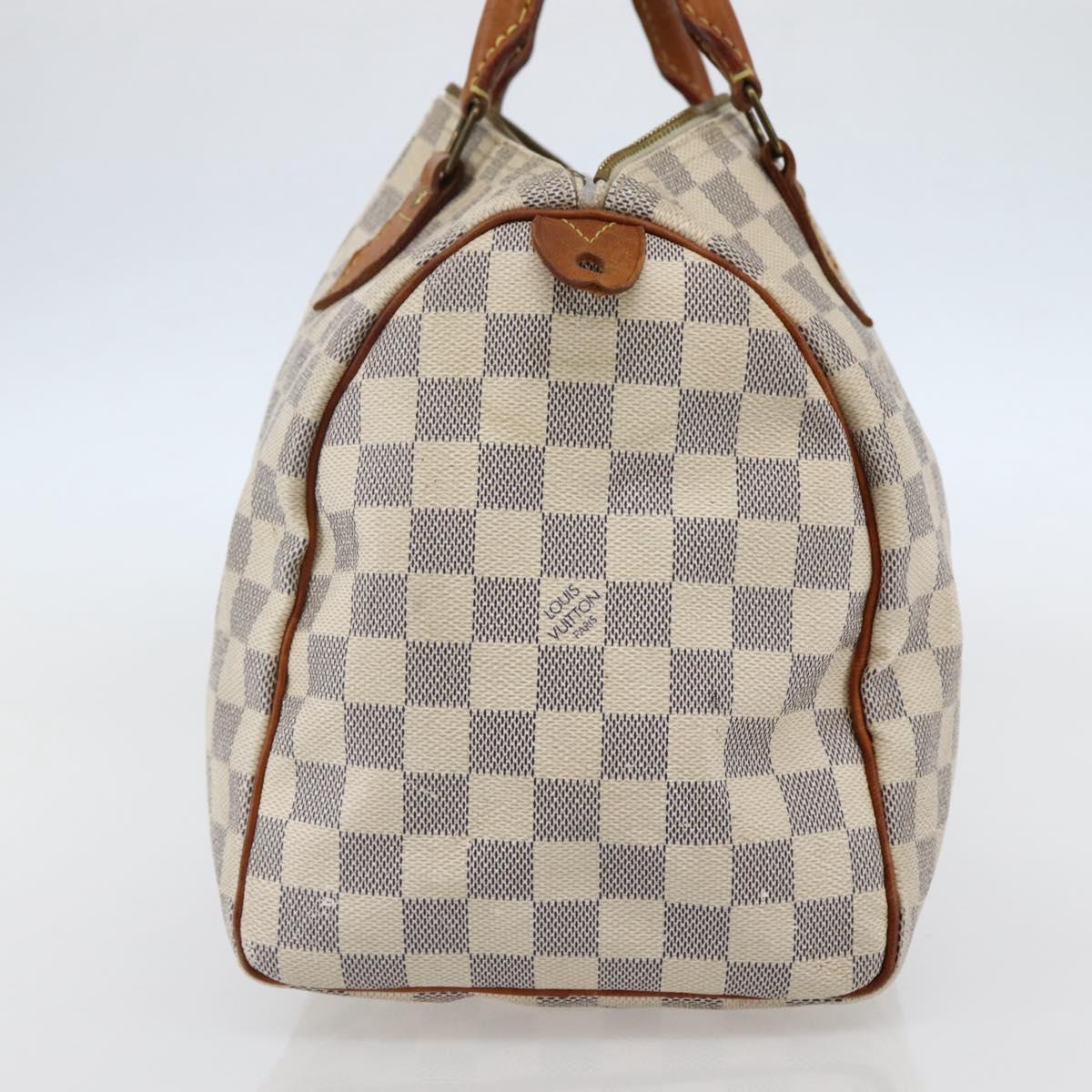 Louis Vuitton Speedy Handbag Damier, BEIGE, CANVAS, Handbag