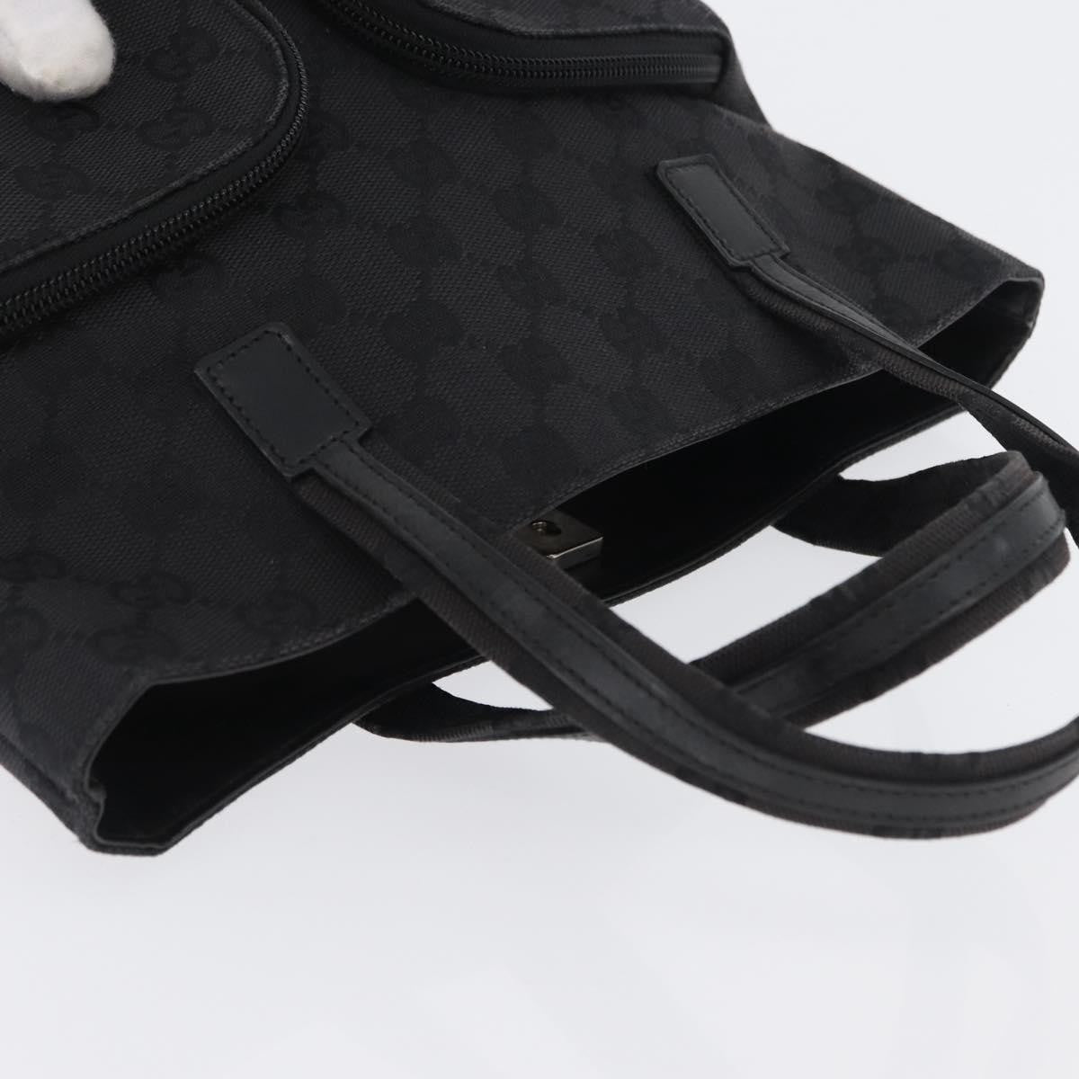 Gucci Double Pocket Tote GG Canvas and leather, Black, Canvas, Handbag