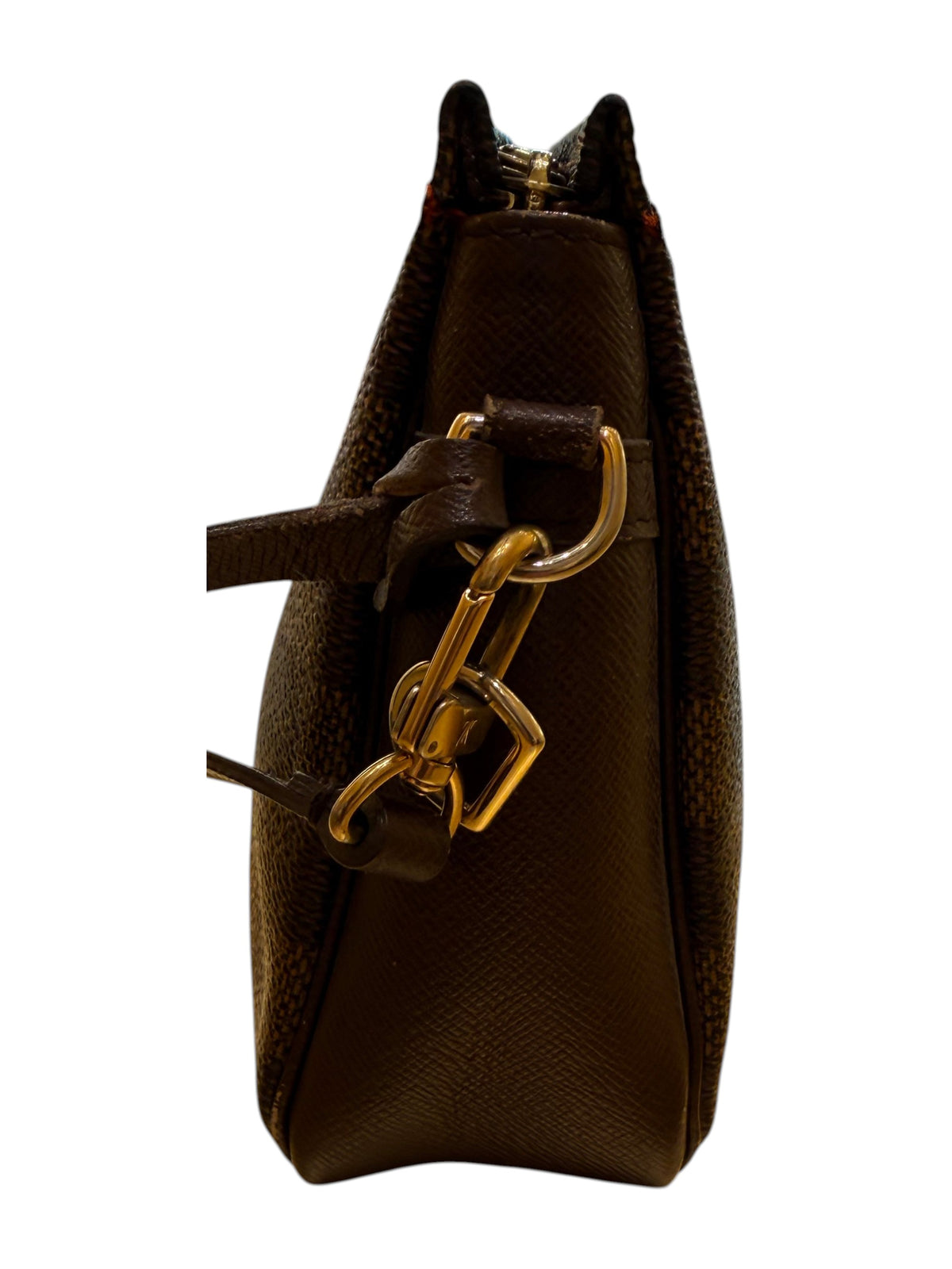 Louis Vuitton Kasai Clutch Damier Ebene, Brown, Canvas, Clutch