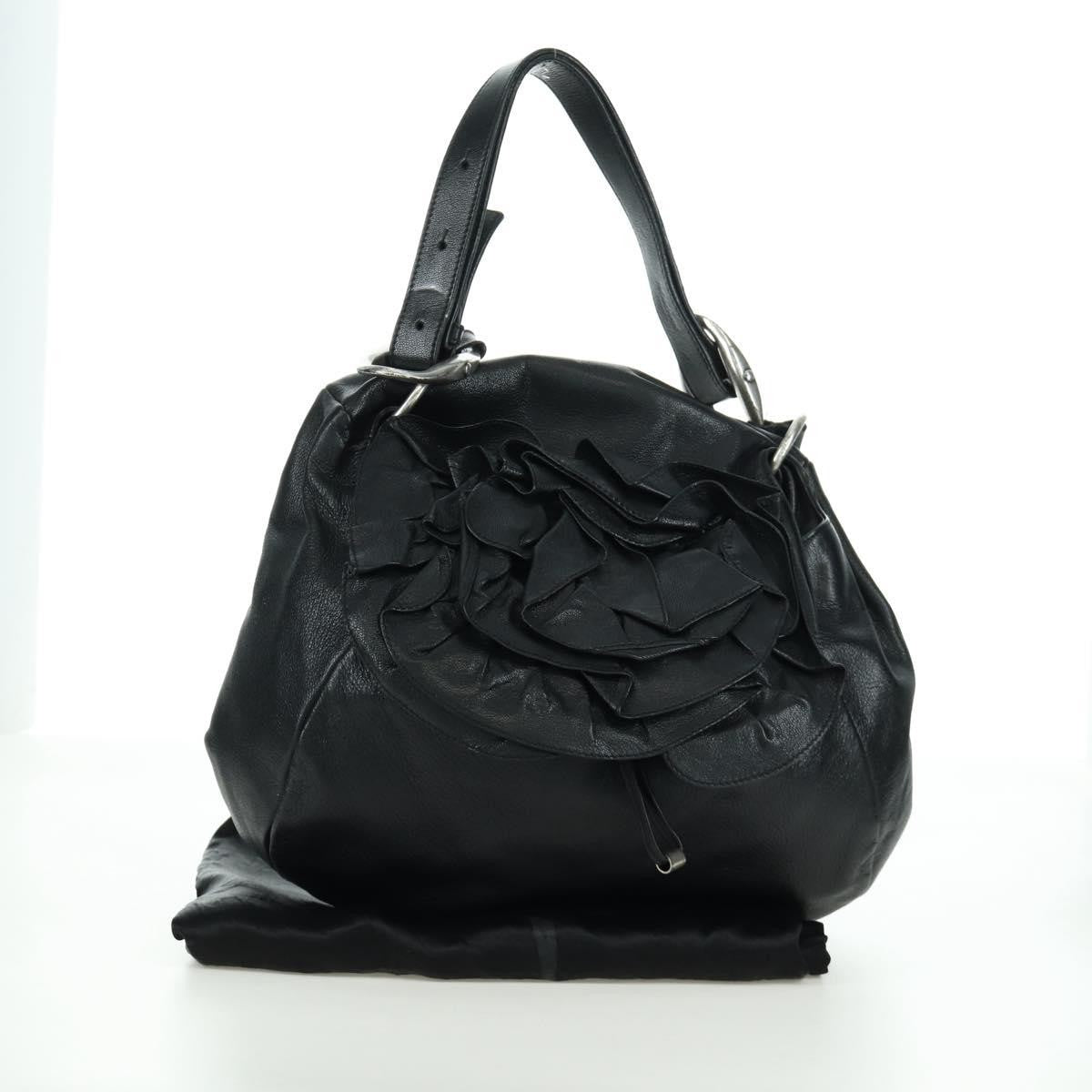Saint Laurent Vintage Shoulder bag Leather, Black, Leather, Shoulder Bag
