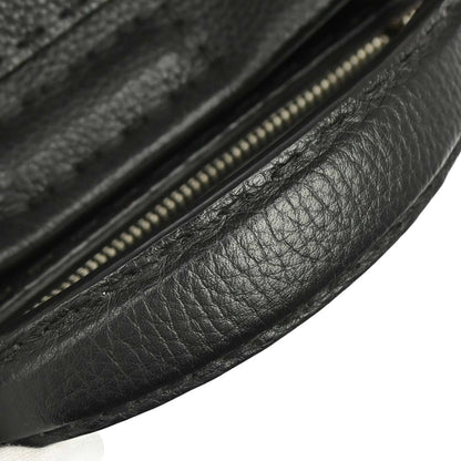 Fendi Selleria Peekaboo Fit Leather, Black, Leather, Handbag