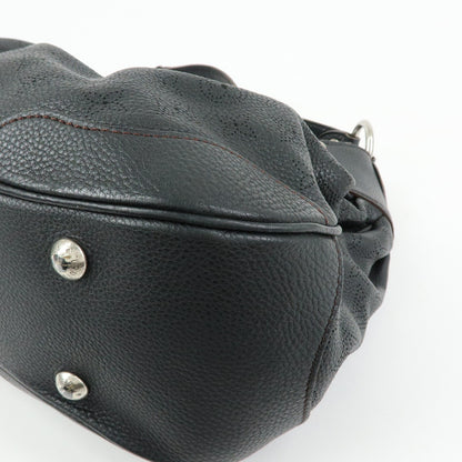 Louis Vuitton Solar Mahina Leather, Black, Leather, Handbag
