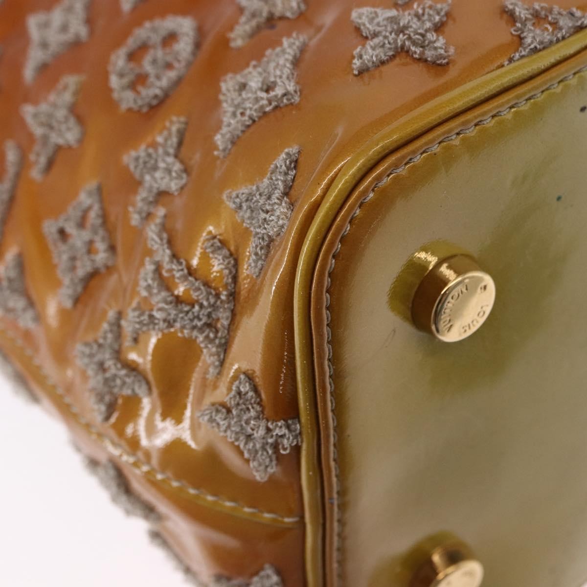 Louis Vuitton Fascination Lockit Patent Lambskin, Brown, Pearl, Handbag