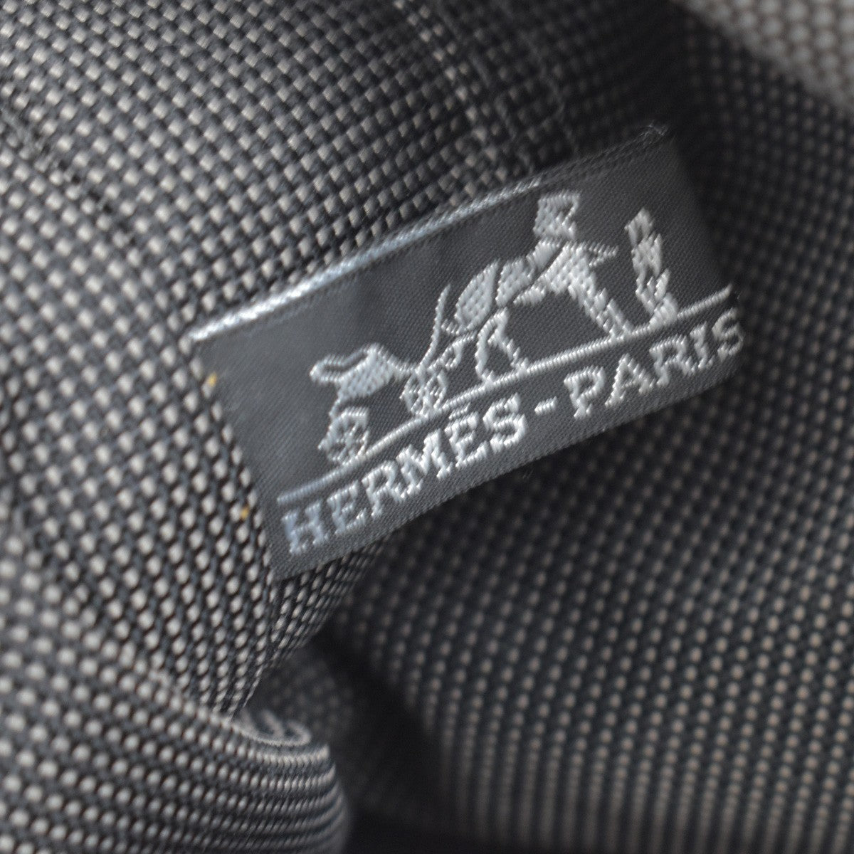 Hermes Herline Canvas, Gray, Canvas, Backpack