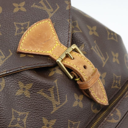 Louis Vuitton Vintage Montsouris Monogram Canvas, Brown, Canvas, Backpack