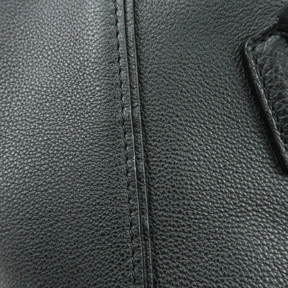 Louis Vuitton Soft Lockit Leather, Black, Leather, Handbag