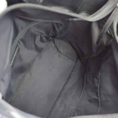 Chanel Biarritz Quilted Coated Canvas, Black, Canvas, Tote Bag
