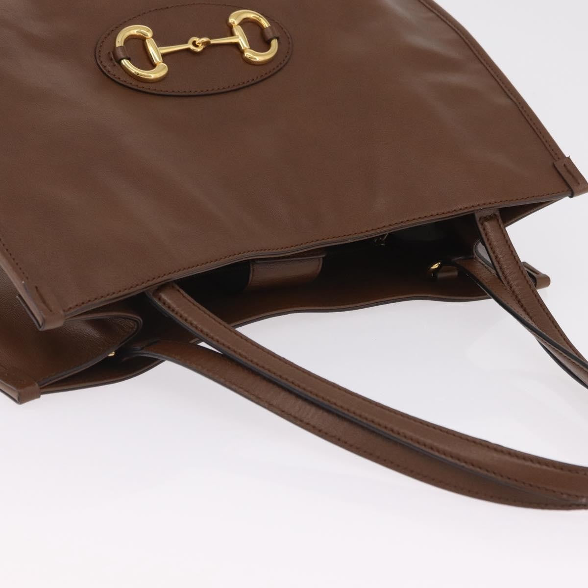 Gucci Horsebit 1955 Leather, Brown, Leather, Tote Bag
