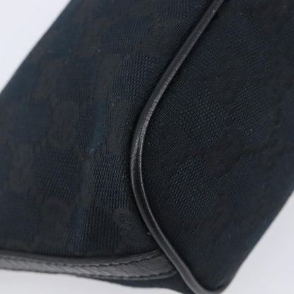 Gucci Zipped Pochette GG Canvas, Black, Canvas, Shoulder Bag