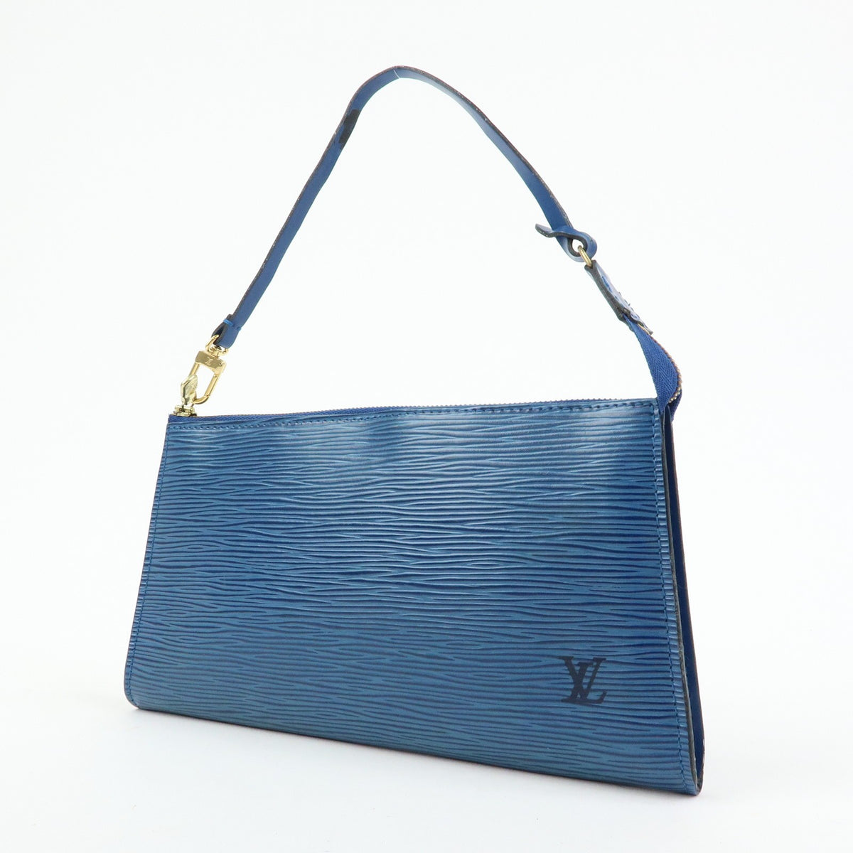 Louis Vuitton Pochette Accessoires Epi Leather, Blue, Leather, Clutch
