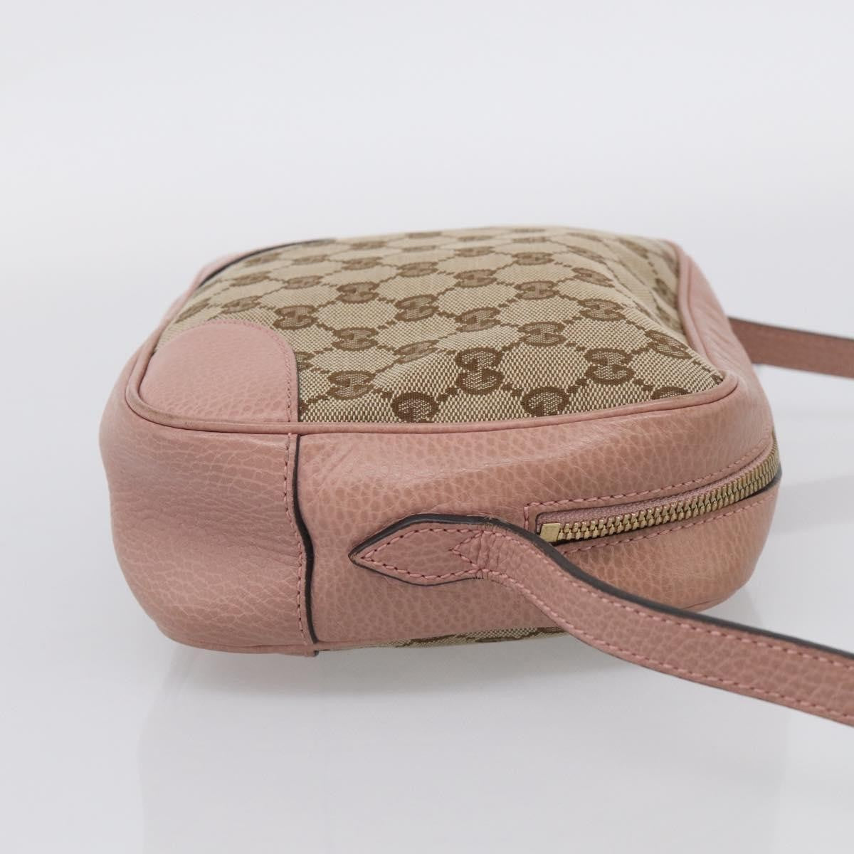 Gucci Bree Disco GG Canvas with Leather, Beige, Canvas, Crossbody Bag