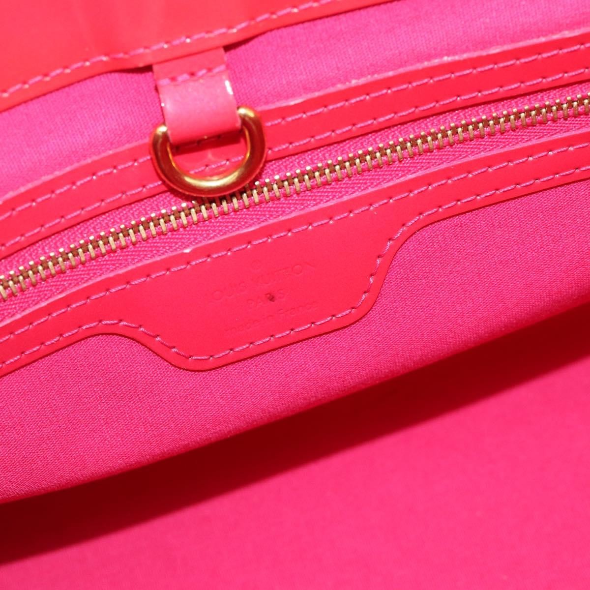 Louis Vuitton Wilshire Monogram Vernis, Pink, Patent Leather, Handbag
