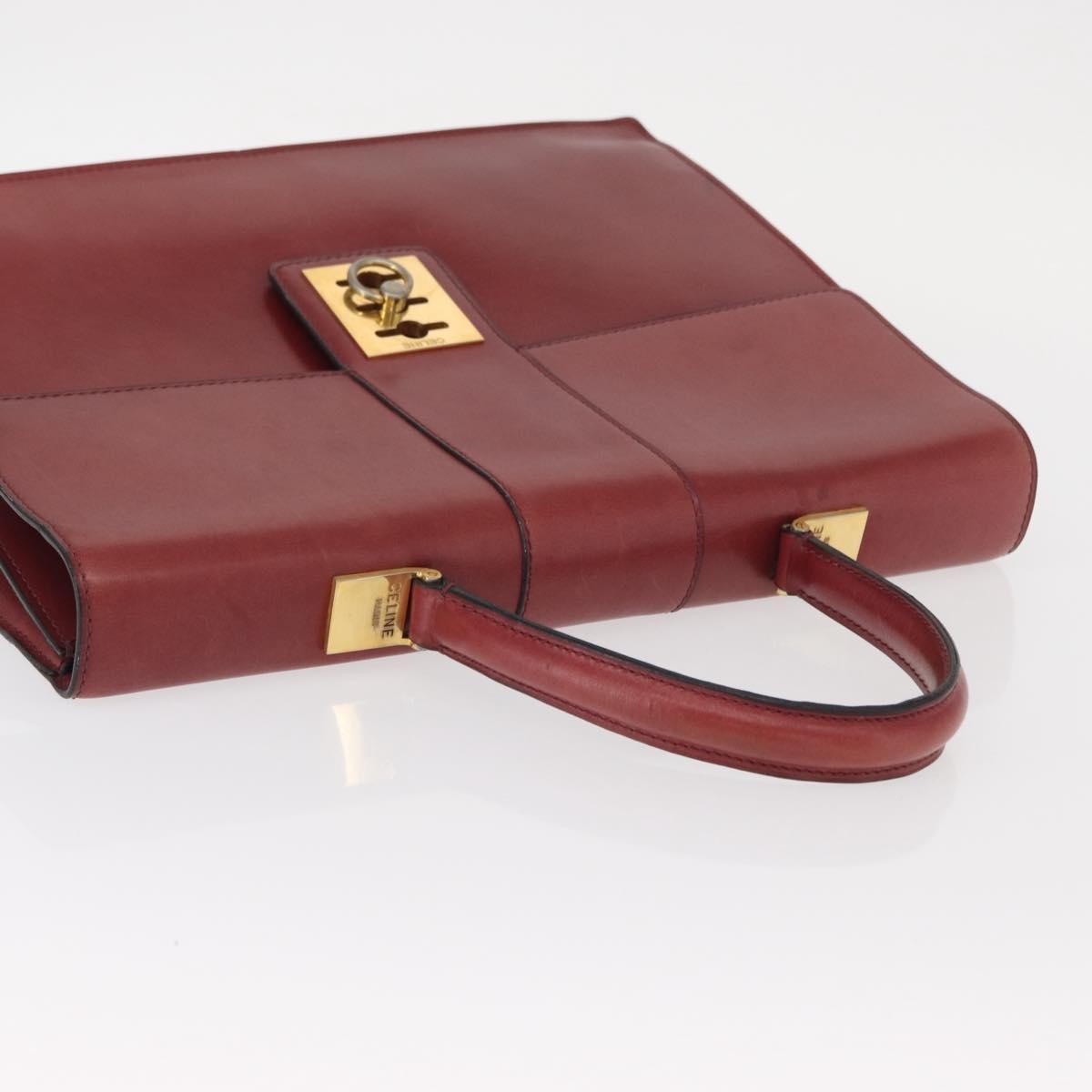 Celine Handbag Leather, Red, Leather, Handbag