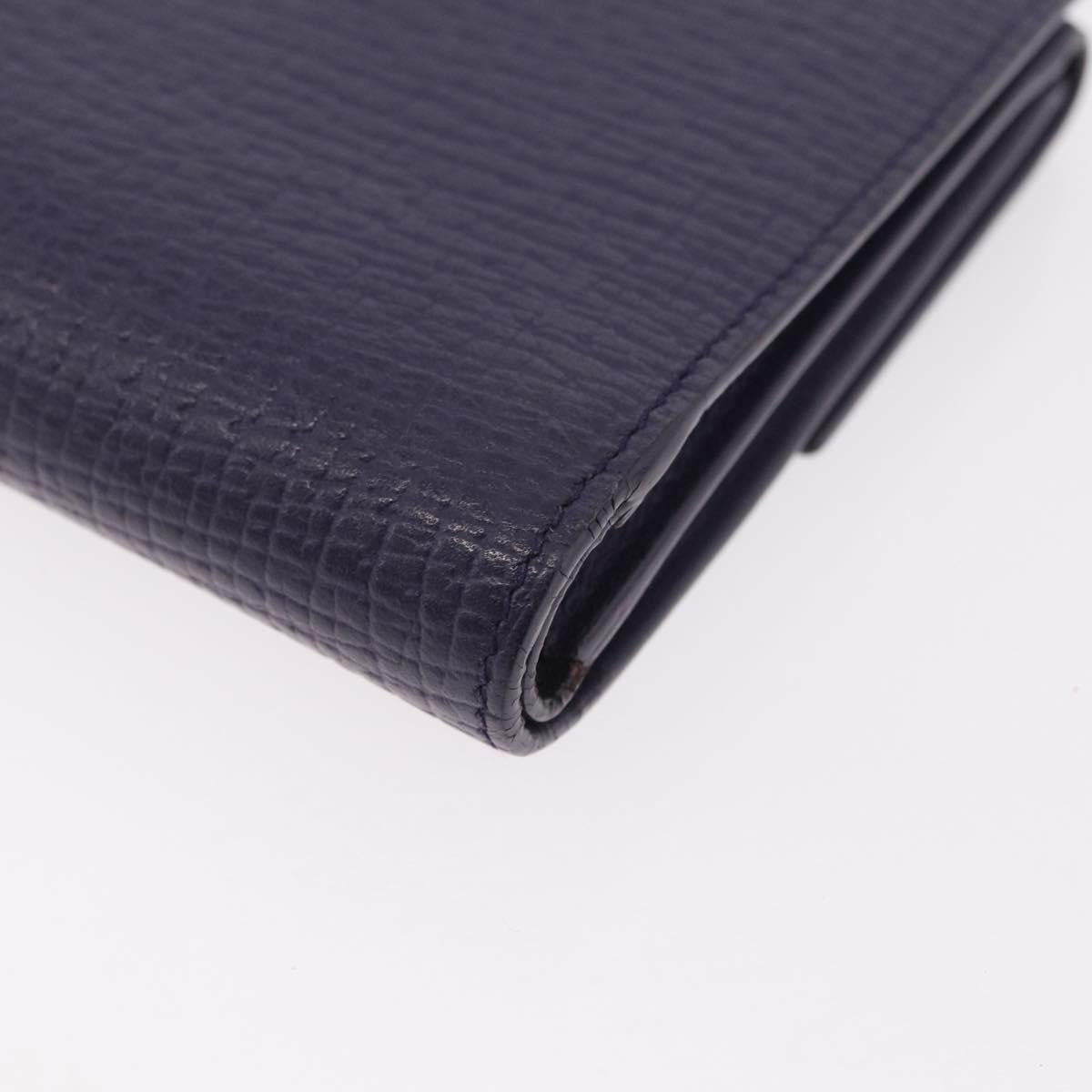 Loewe Anagram Trifold Flap Leather, Purple, Leather, Wallet