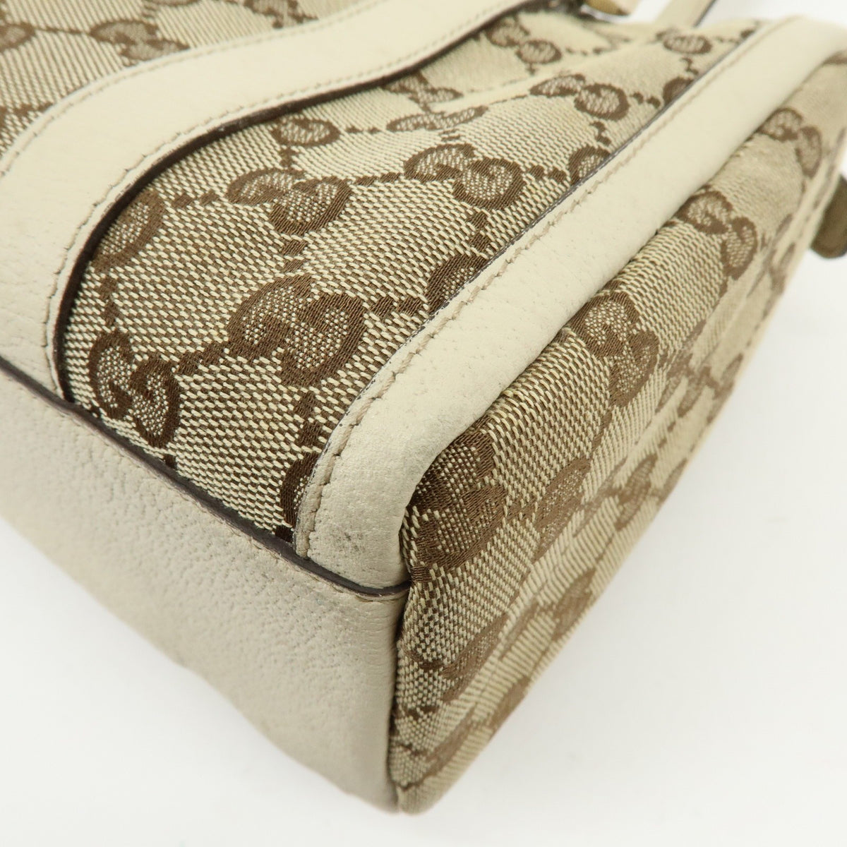 Gucci Abbey Boston GG Canvas, Beige, Canvas, Handbag