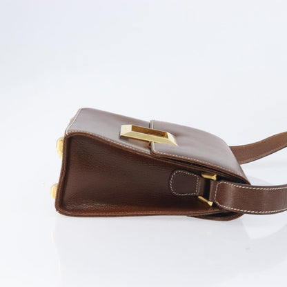 Salvatore Ferragamo Shoulder Bag Leather, Brown, Leather, Shoulder Bag