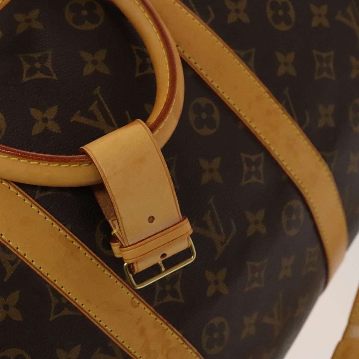 Louis Vuitton Keepall Bandouliere Bag Monogram Canvas, BROWN, CANVAS, Travel bag