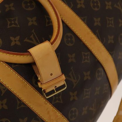 Louis Vuitton Keepall Bandouliere Bag Monogram Canvas, BROWN, CANVAS, Travel bag