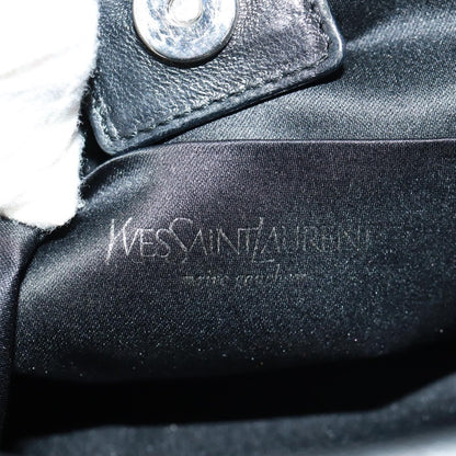 Saint Laurent Vintage Canvas, Black, Canvas, Handbag