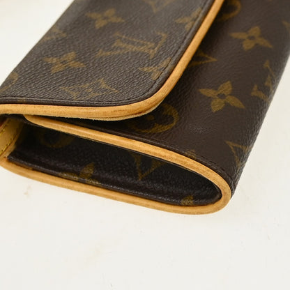 Louis Vuitton Twin Canvas, Brown, Canvas, Clutch
