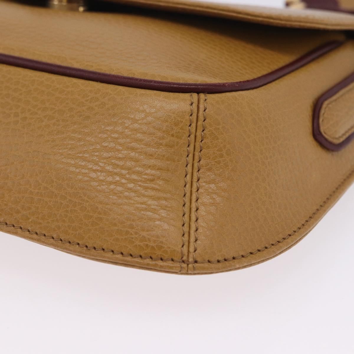 Cartier Must de Cartier Leather, Beige, Leather, Shoulder Bag