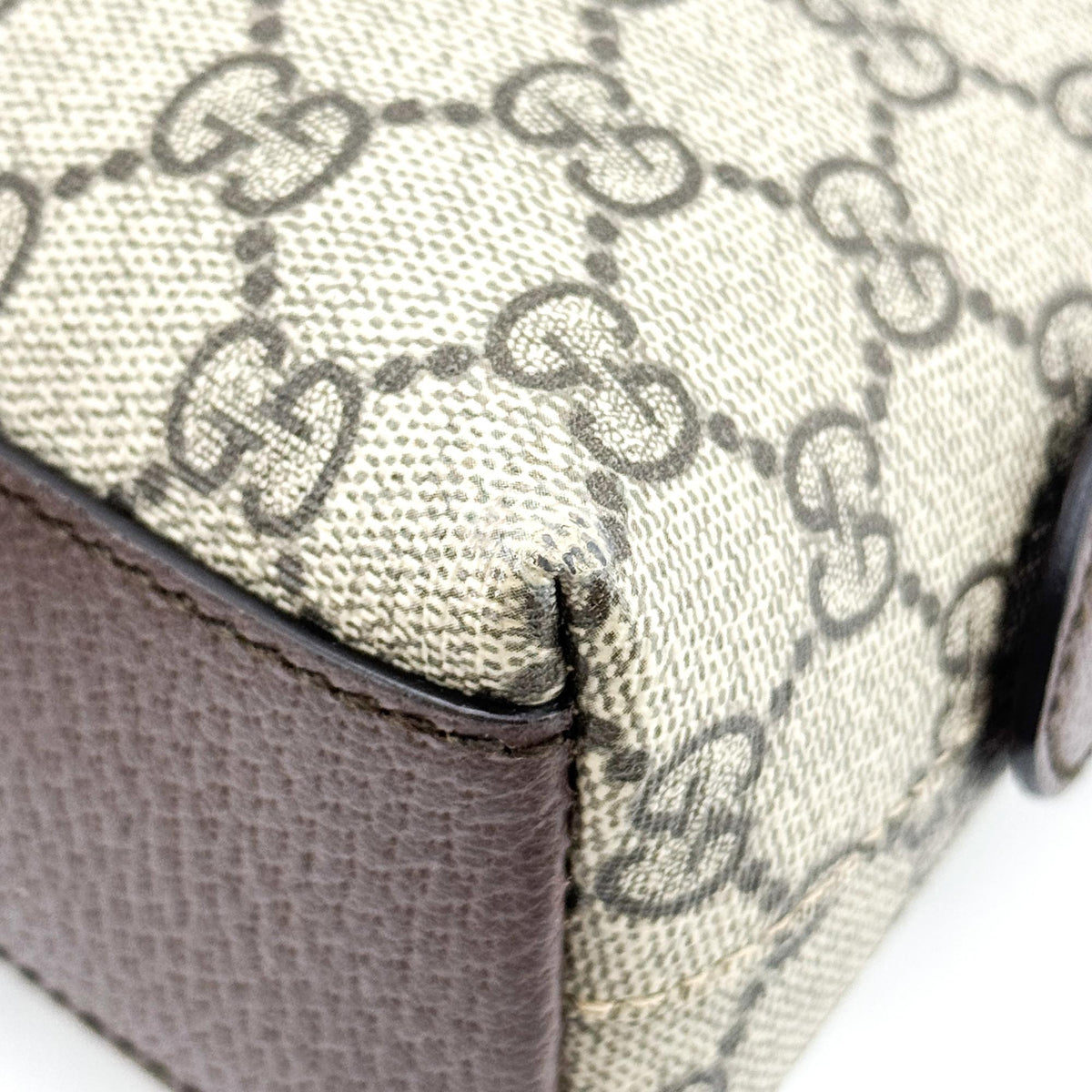 Gucci Ophidia Dome GG Coated Canvas, Brown, Canvas, Shoulder Bag