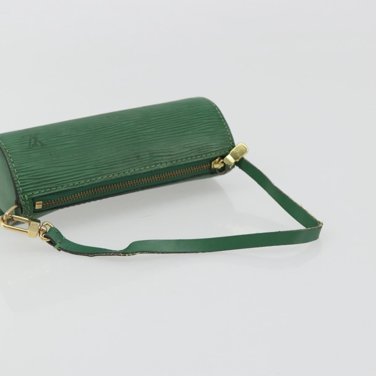 Louis Vuitton Soufflot Pochette Epi Leather, Green, Leather, Clutch