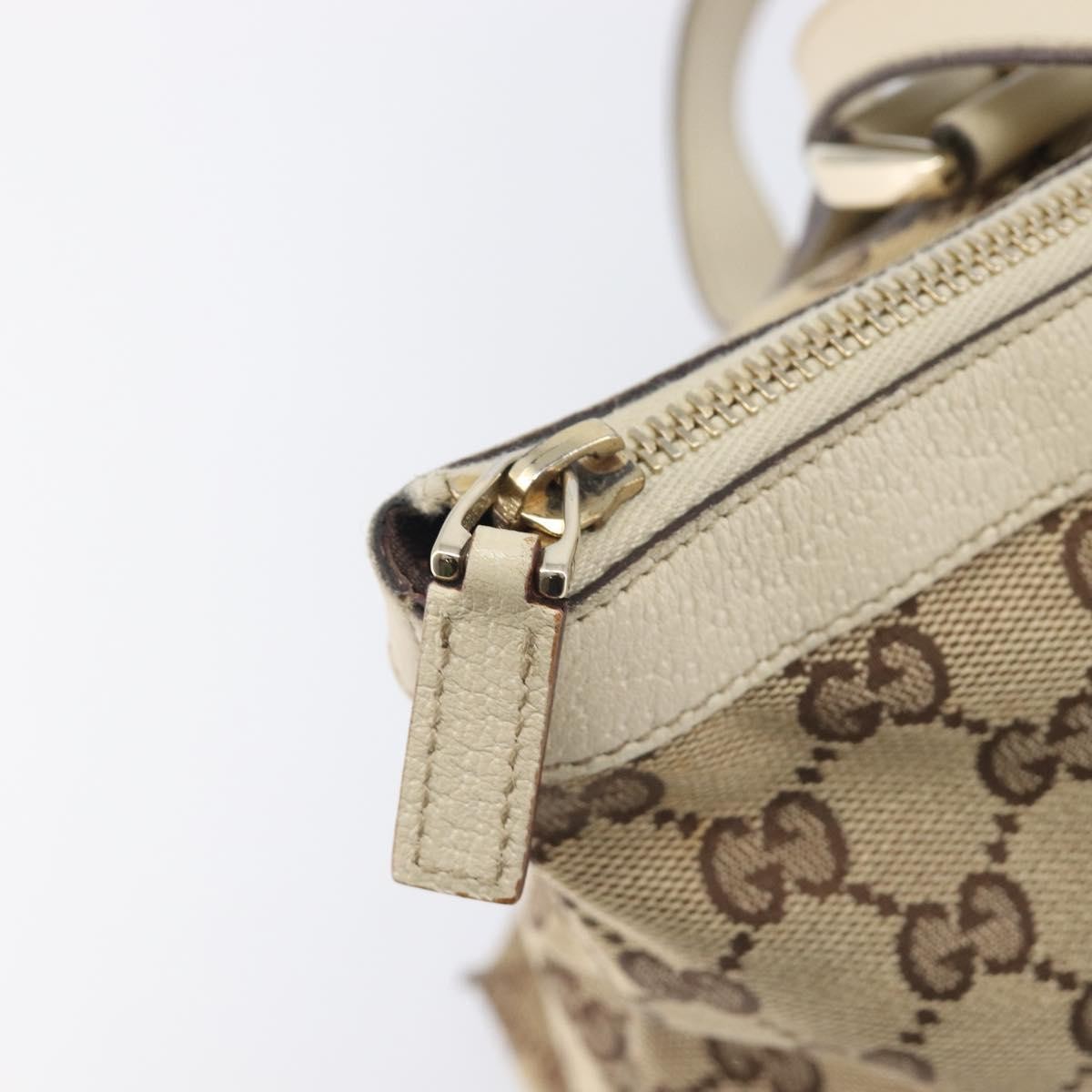 Gucci Abbey Zip Tote GG Canvas and Leather, Beige, Canvas, Handbag