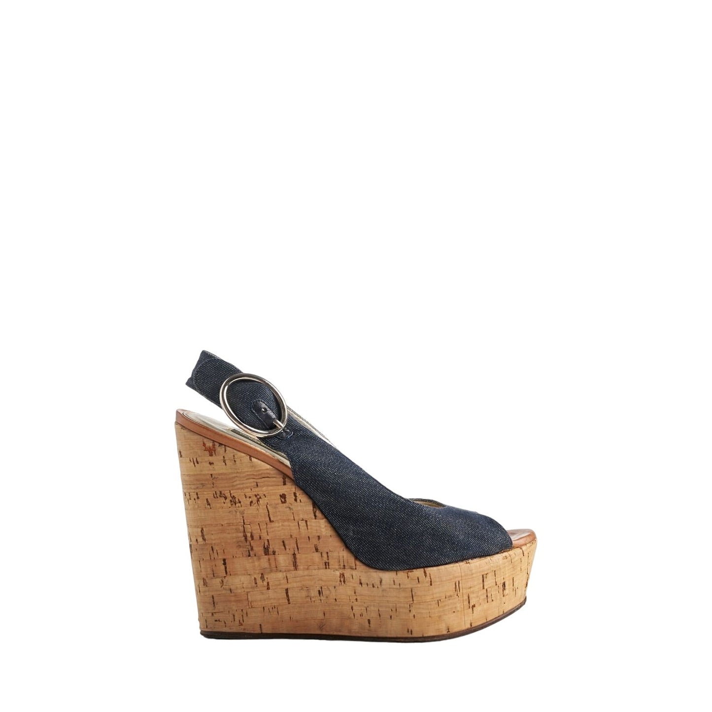 Dolce & Gabbana Platform Wedges 39 EU Denim Blue