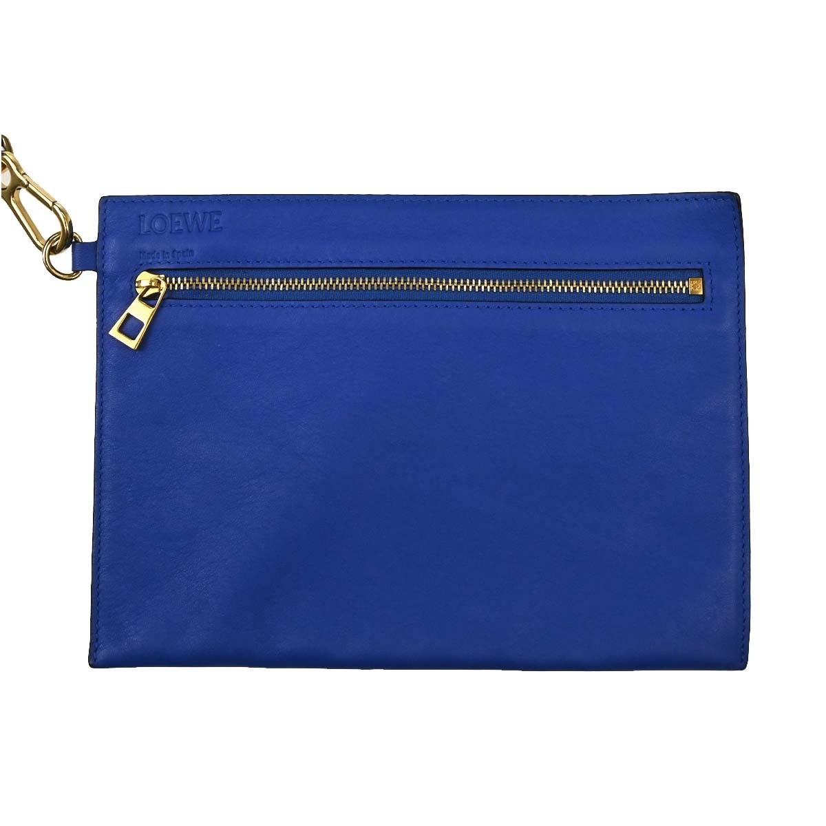 Loewe Hammock Leather, Blue, Leather, Handbag