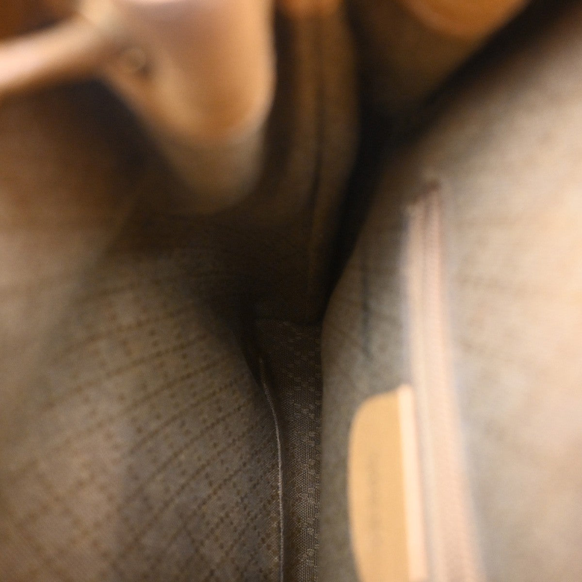 Gucci Vintage Bamboo Leather, Yellow, Leather, Backpack