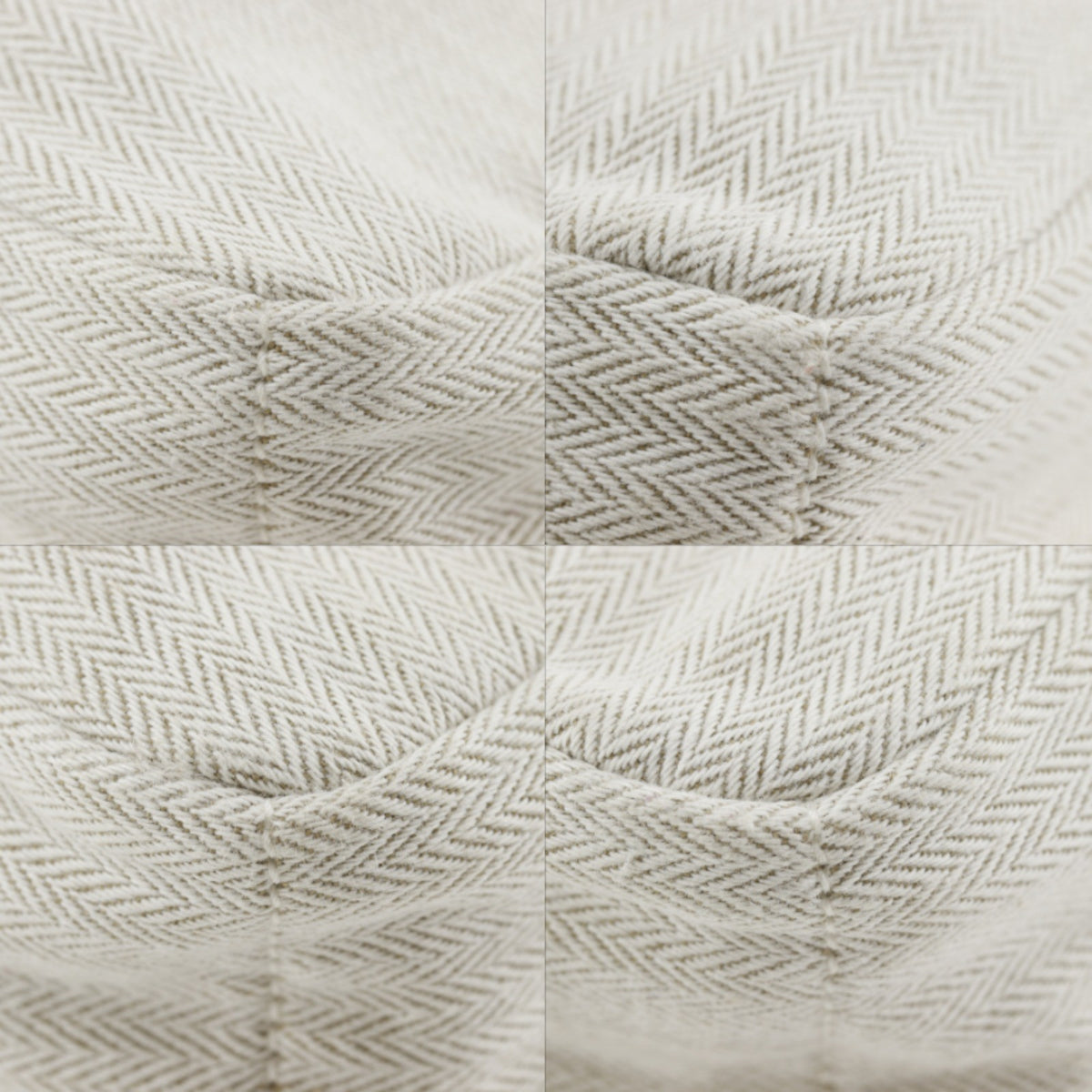 Hermes Fourbi Toile, Beige, Cotton, Clutch