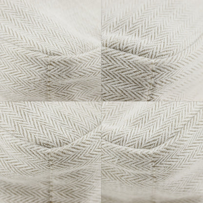 Hermes Fourbi Toile, Beige, Cotton, Clutch