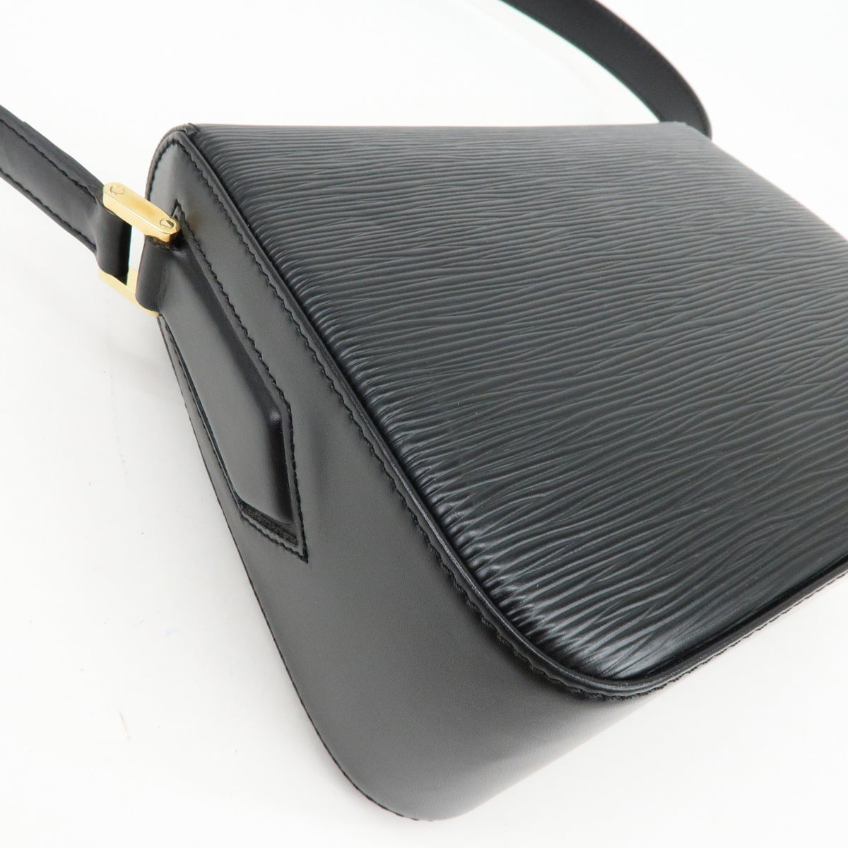 Louis Vuitton Buci Epi Leather, Black, Leather, Handbag