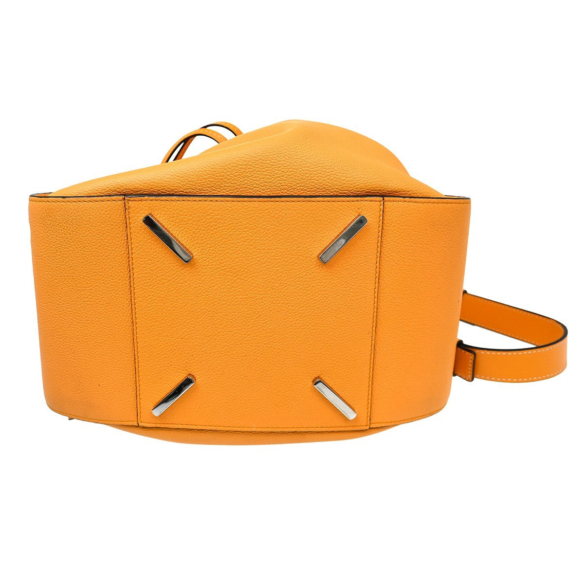 Loewe Hammock Leather, Orange, Leather, Handbag