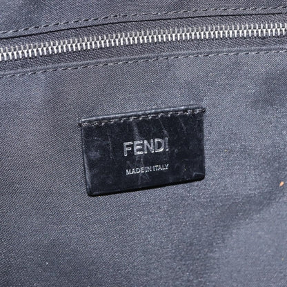 Fendi Zip Waist Zucca Embossed Leather, Yellow, Canvas, Handbag