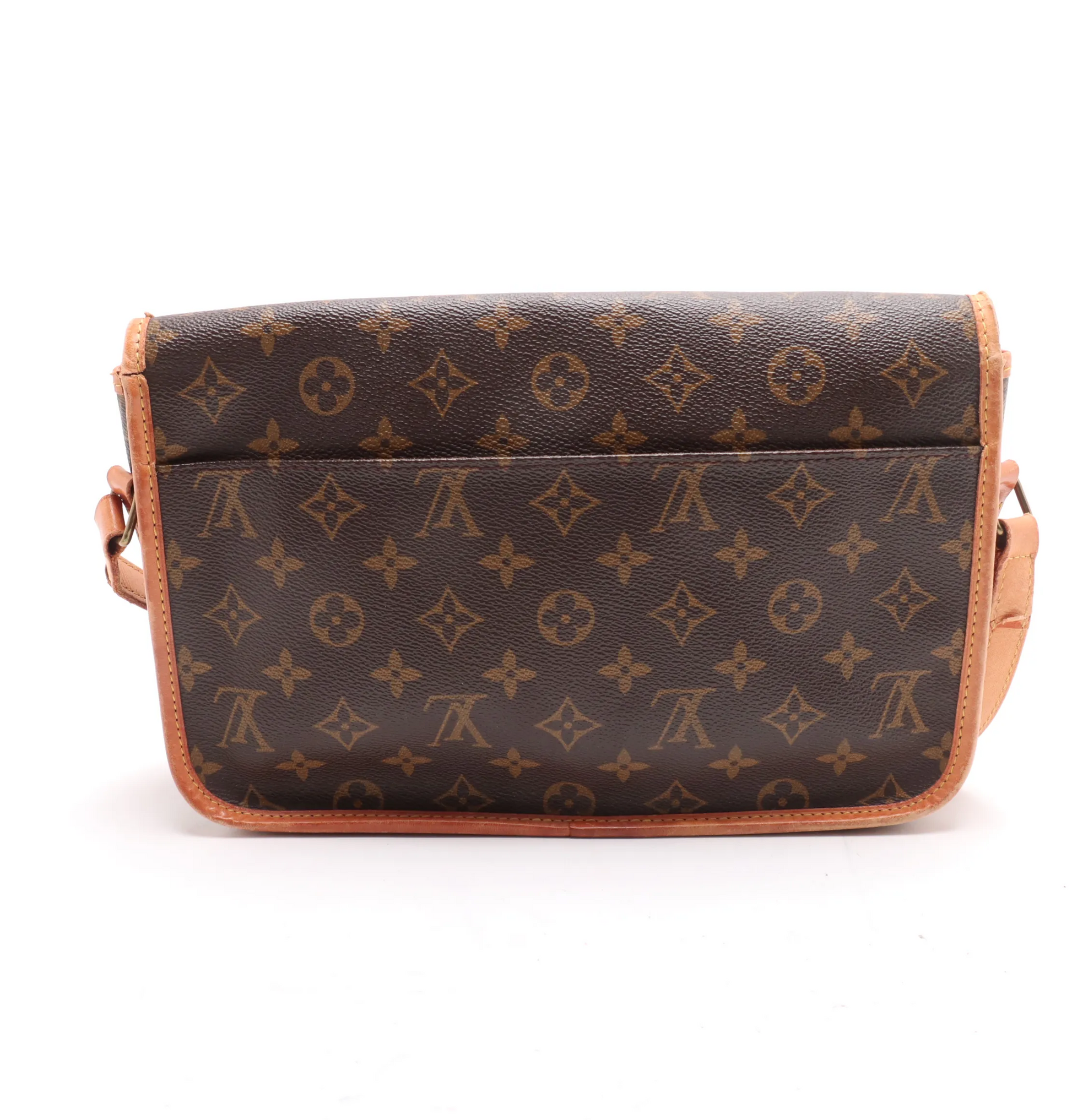 Louis Vuitton Sac Gibeciere Messenger Bag Monogram Canvas, BROWN, CANVAS, Shoulder bag