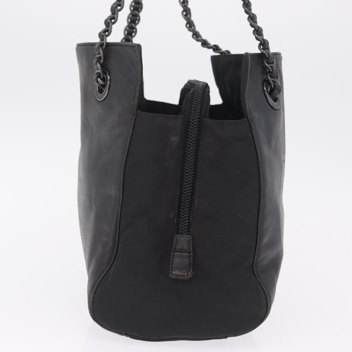 Prada Shoulder Leather, Black, Leather, Shoulder Bag